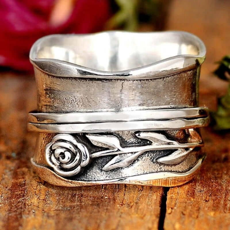 Vintage Silver Flower Ring | Nooklyst