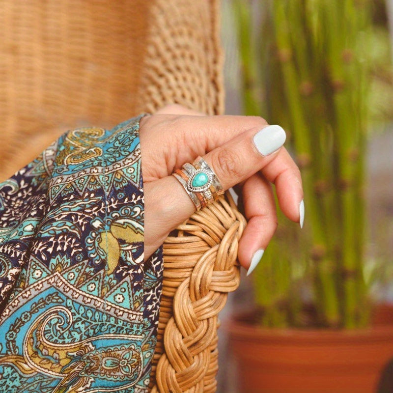 Bohemian Vintage Turquoise Ring | Nooklyst