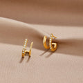 Claw Gold & Crystal Earrings | Nooklyst