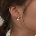 Unique Golden Pearl Earrings | Nooklyst