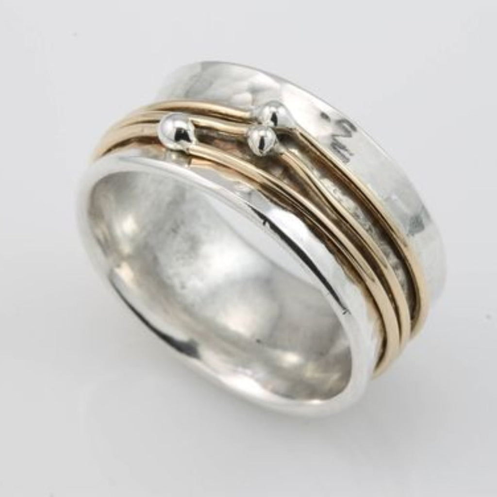 Shine Gold Layered Silver Ring | Nooklyst