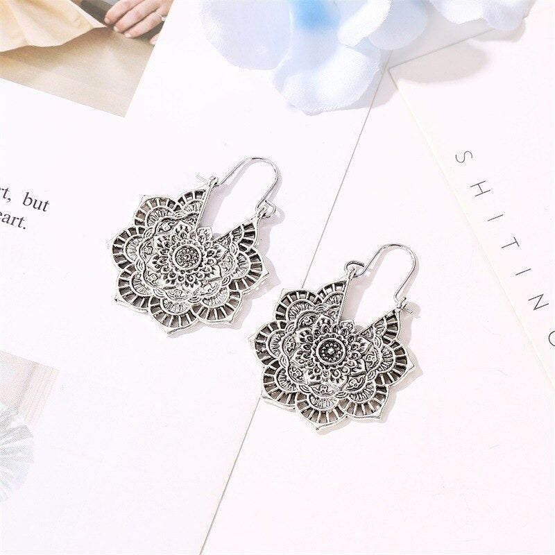 Lotus Mandala Earrings | Nooklyst
