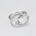Adjustable Silver Cuddle Ring | Nooklyst