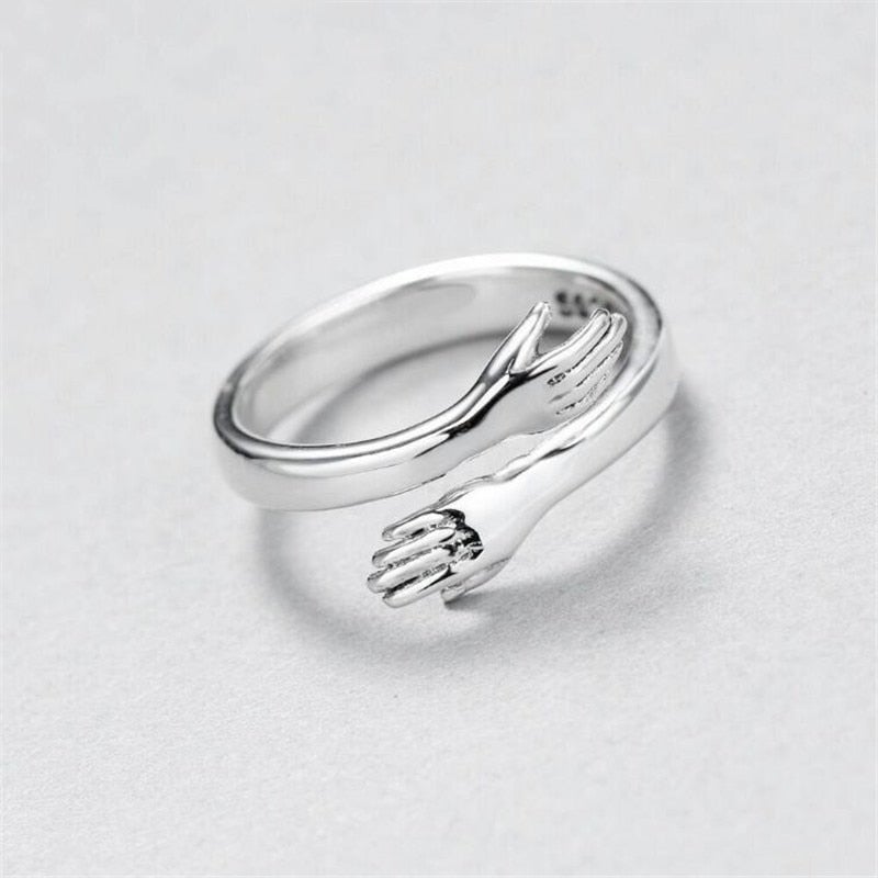 Adjustable Silver Cuddle Ring | Nooklyst
