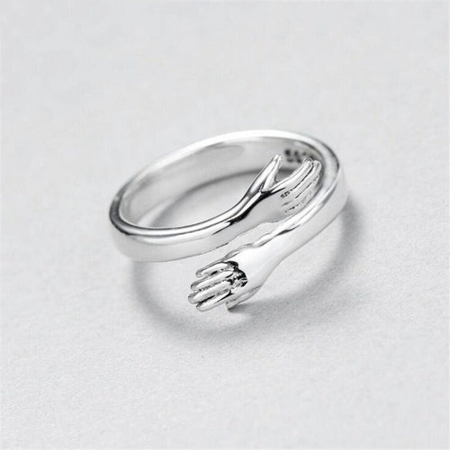 Adjustable Silver Cuddle Ring | Nooklyst