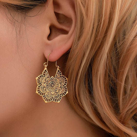 Lotus Mandala Earrings | Nooklyst