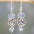 Exclusive Vintage Silver Moonstone Earrings | Nooklyst
