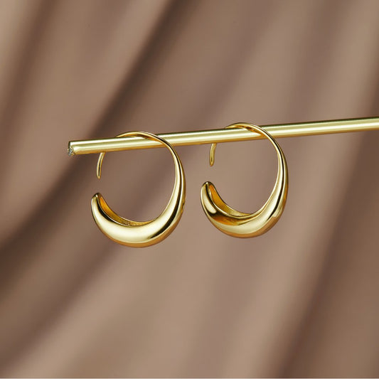 Cina Drop Hoop Earrings | Nooklyst
