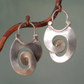 Vintage Irregular Silver Earrings | Nooklyst