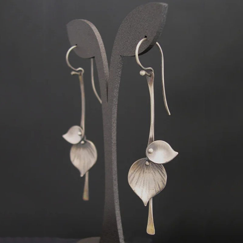 Silver Leaf Vintage Earrings | Nooklyst