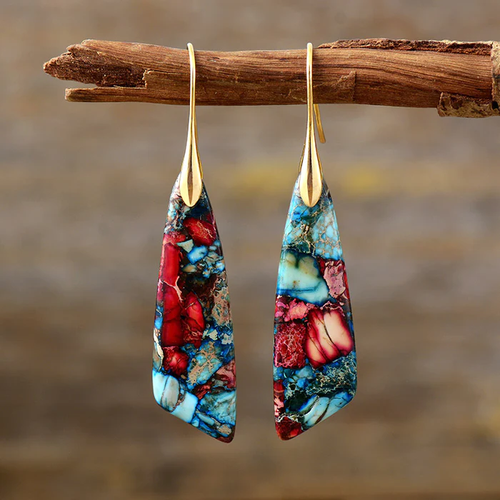 Gertha Vintage Gem Earrings | Nooklyst