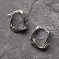 Chic Asymmetrical Silver Earrings | Nooklyst