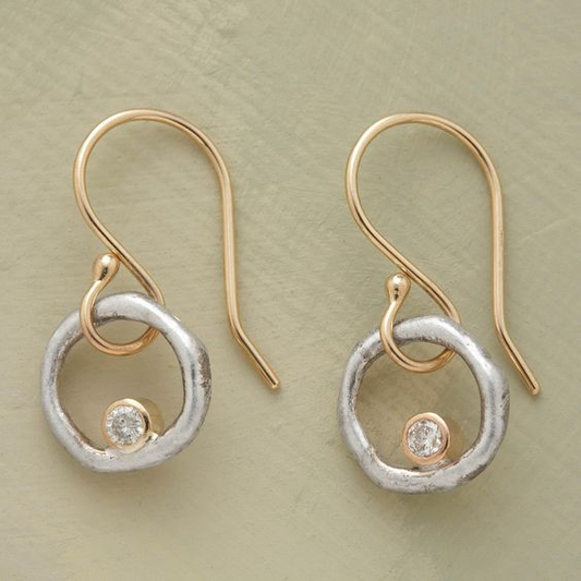 Retro Gold & Silver Earrings | Nooklyst