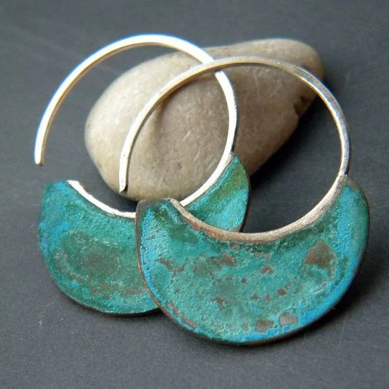 Vintage Worn Turquoise Earrings | Nooklyst
