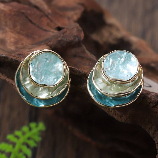 Artisan Vintage Multi Layered Round Earrings | Nooklyst
