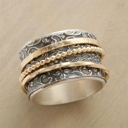 Vintage Gold & Silver Antique Ring | Nooklyst