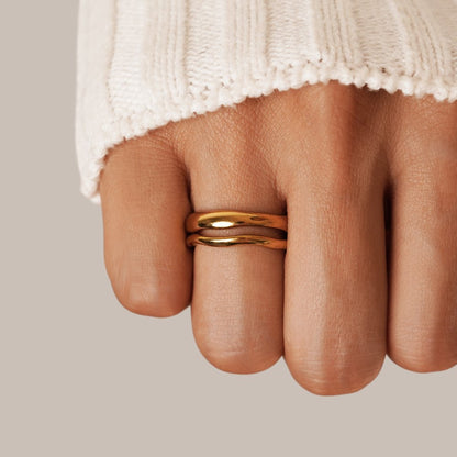 Shine Wave Ring Set | Nooklyst