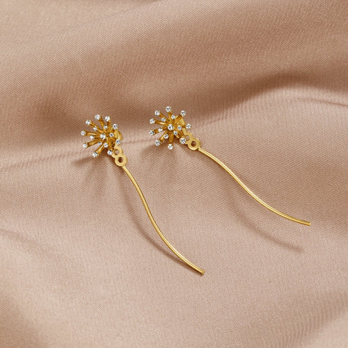 Wish Dandelion 18k Gold Earrings | Nooklyst