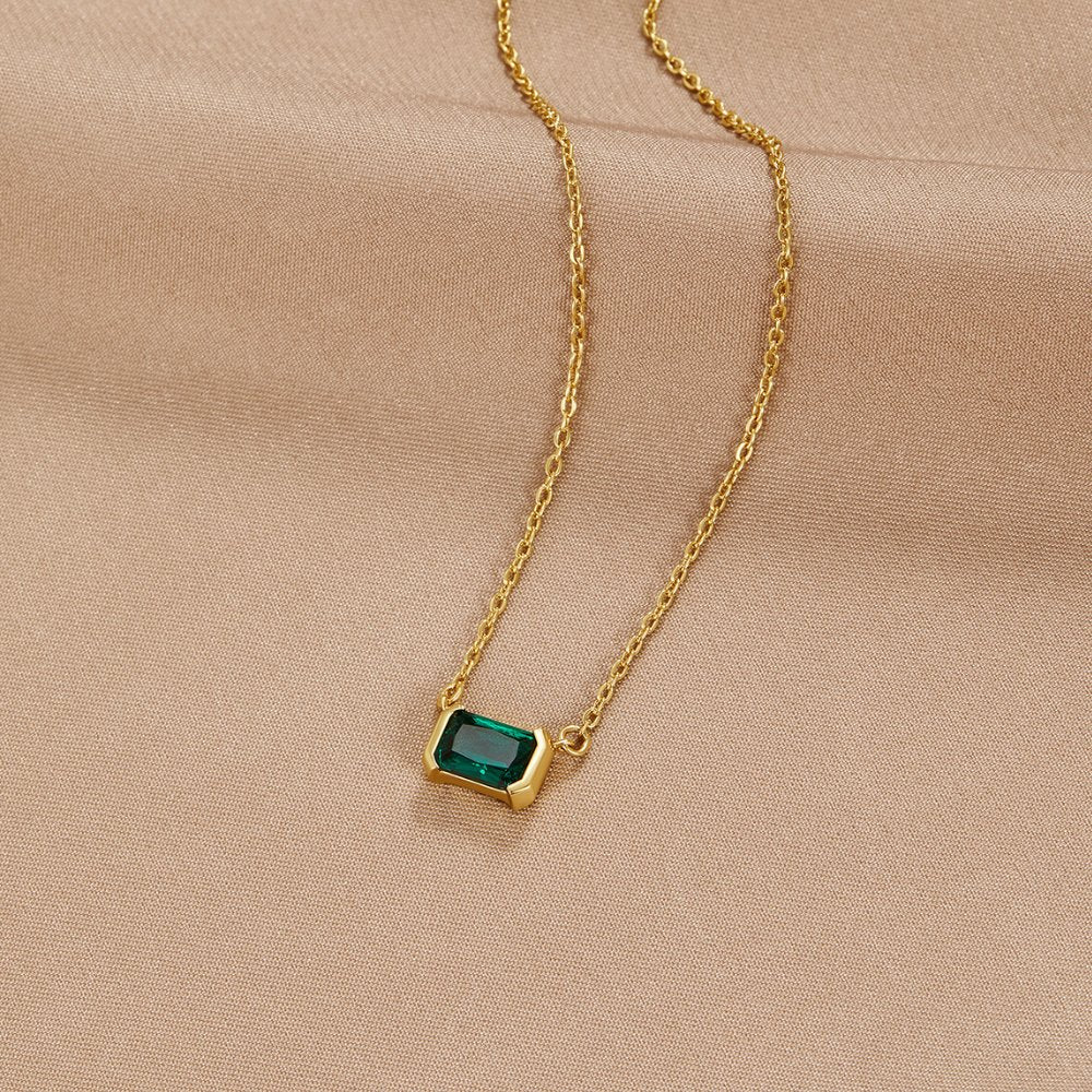 Moni Green Emerald Necklace | Nooklyst