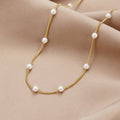 Pure Gold Pearl Necklace | Nooklyst