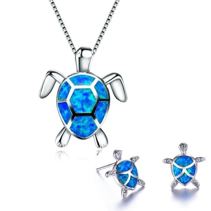 Opal Sea Turtle Jewelry Set | Nooklyst