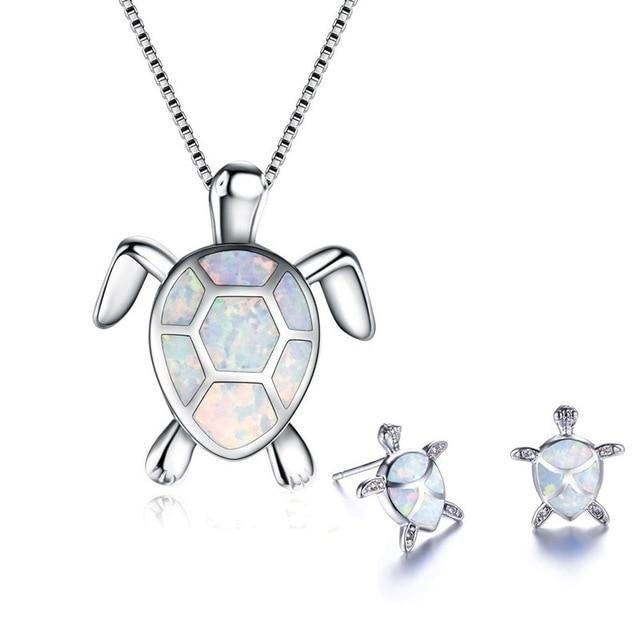 Opal Sea Turtle Jewelry Set | Nooklyst